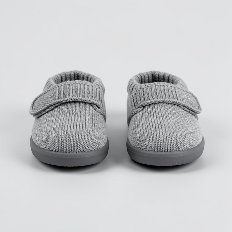 Grey Velcro Sole Sox